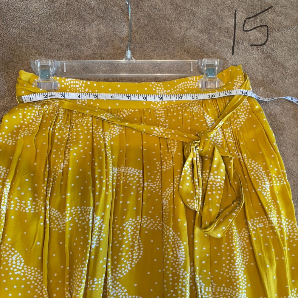 Maeve by Anthropologie gorgeous Yellow Skirt with Pockets Size S - Picture 4 of 9